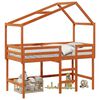 vidaXL R&aacute;m postele loft Voskově Hněd&aacute; 90 x 190 cm Masivn&iacute; borovice