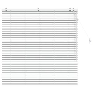 vidaXL Venet &scaron;koln&iacute; žaluzie B&iacute;l&aacute; 140 x 130 cm 35 mm Masivn&iacute; paulovnie