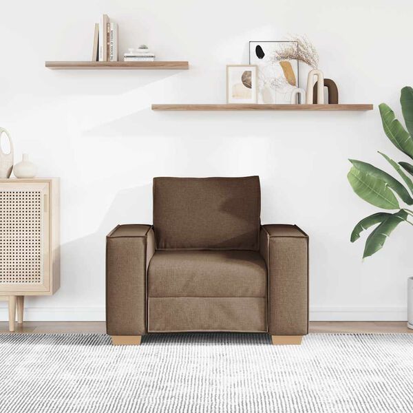 vidaXL Rozkl&aacute;dac&iacute; křeslo hněd&eacute; 60 cm l&aacute;tkov&eacute;