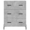 vidaXL Skř&iacute;ň highboard betonově &scaron;ed&aacute; 69,5x34x180 cm kompozitn&iacute; dřevo