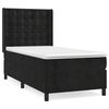 vidaXL Box spring postel s matrac&iacute; čern&aacute; 100x200 cm samet