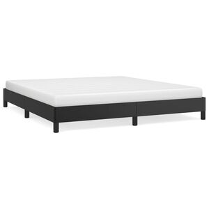 vidaXL R&aacute;m postele čern&aacute; 180 x 200 cm uměl&aacute; kůže