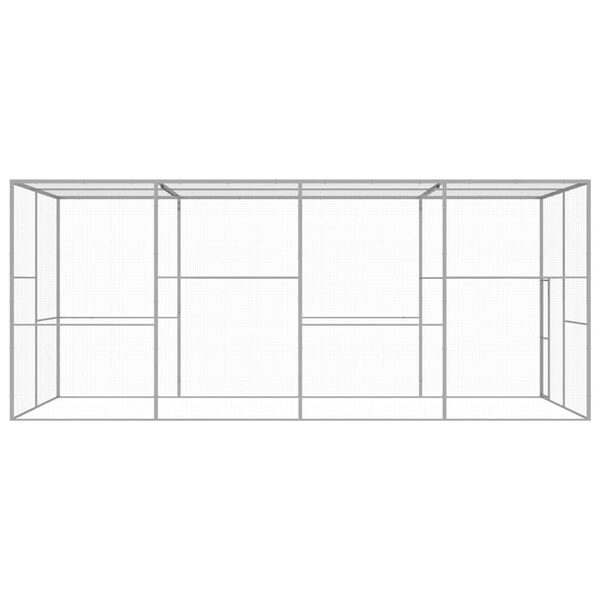 vidaXL Klec pro kočky 6 x 3 x 2,5 m pozinkovan&aacute; ocel