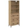 vidaXL Vysok&yacute; bufet Artisanov&yacute; dub 69,5 x 34 x 180 cm Kompozitn&iacute; dřevo