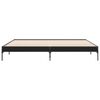 vidaXL Rám postele černý 200 x 200 cm kompozitní dřevo a kov