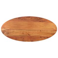 vidaXL Stolní deska 120 x 60 x 2,5 cm oválná masivní akáciové dřevo