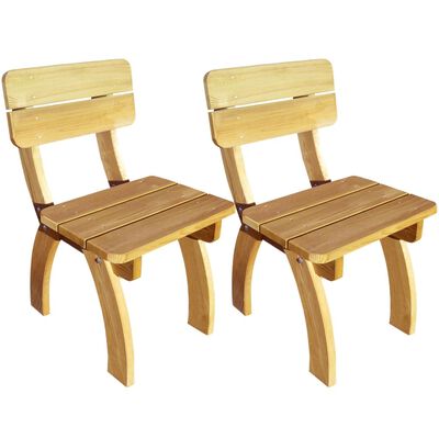 vidaXL Zahradní židle 2 ks impregnované borové dřevo