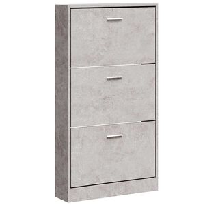 vidaXL Botn&iacute;k betonově &scaron;ed&yacute; 59 x 17 x 108 cm kompozitn&iacute; dřevo