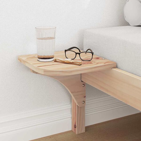 vidaXL R&aacute;m postele Př&iacute;rodn&iacute; 75 x 190 cm Masivn&iacute; borov&eacute; dřevo