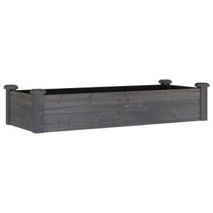vidaXL Zahradn&iacute; vyv&yacute;&scaron;en&yacute; z&aacute;hon s vložkou &scaron;ed&yacute; 120x45x25 cm masiv jedle