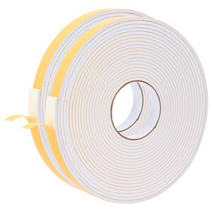 vidaXL Samolepic&iacute; pěnov&aacute; p&aacute;ska 2 ks B&iacute;l&aacute; 20mm x 10m Pěna CR