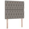 vidaXL Postel s &uacute;ložn&yacute;m prostorem a matrac&iacute; s čelo Taupe 90 x 200 cm