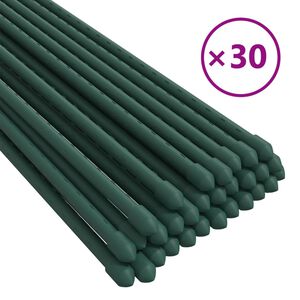 vidaXL Tyčky k rostlin&aacute;m 30 ks zelen&eacute; 60 cm ocel