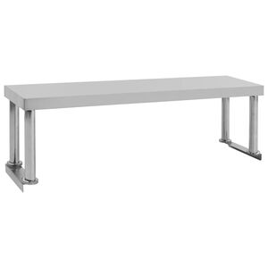 vidaXL Police nad pracovn&iacute; stůl 120 x 30 x 35 cm nerezov&aacute; ocel