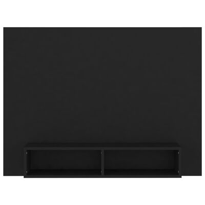 vidaXL Nástěnná TV skříňka černá 120 x 23,5 x 90 cm dřevotříska