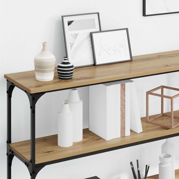 vidaXL Konzolov&yacute; stolek dub artisan 200 x 29 x 75 cm