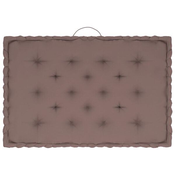 vidaXL Podu&scaron;ky na n&aacute;bytek z palet 7 ks taupe bavlna