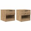 vidaXL Z&aacute;suvka pod postel 2 pcs Artisanov&yacute; dub 40 x 39 x 40cm