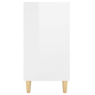 vidaXL Příborník bílý s vysokým leskem 103,5 x 35 x 70 cm dřevotříska
