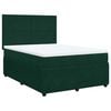 vidaXL Box spring postel s matrac&iacute; tmavě zelen&aacute; 140x200 cm samet