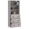 vidaXL Skř&iacute;ň highboard &scaron;ed&aacute; sonoma 69,5 x 34 x 180 cm kompozitn&iacute; dřevo