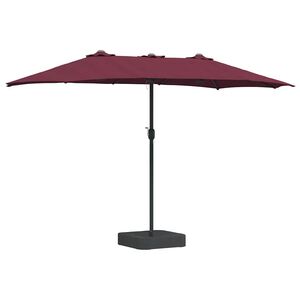vidaXL Zahradn&iacute; slunečn&iacute;k Bordeaux červen&aacute; 385 x 209 x 244 cm