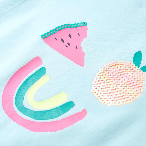 Dětsk&eacute; tričko světle akvamar&iacute;nov&eacute; 104