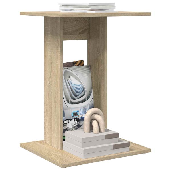 vidaXL Bočn&iacute; stůl Sonoma dub 45 x 40 x 62,5 cm kompozitn&iacute; dřevo