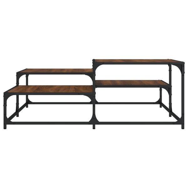 vidaXL Konferenčn&iacute; stolek hněd&yacute; dub 107 x 107 x 40 cm kompozitn&iacute; dřevo