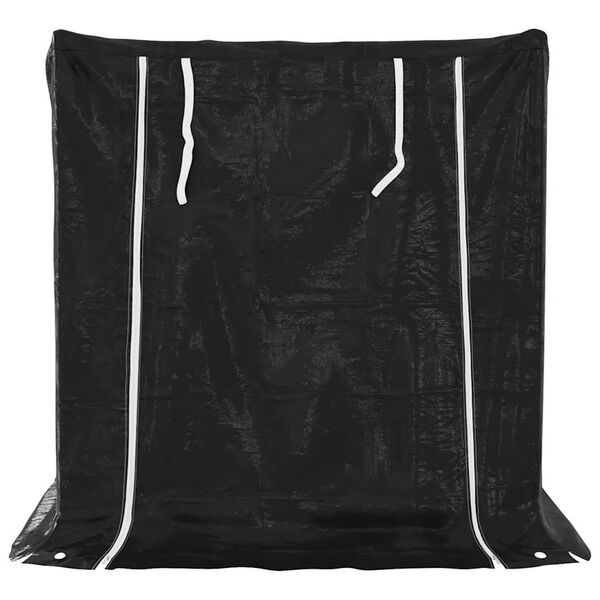 vidaXL Stojan na palivové dřevo s krytem 100,5x100,5x110,5 cm