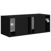 vidaXL TV wall cabinet Čern&aacute; 78,5 x 31 x 29,5 cm kompozitn&iacute; dřevo