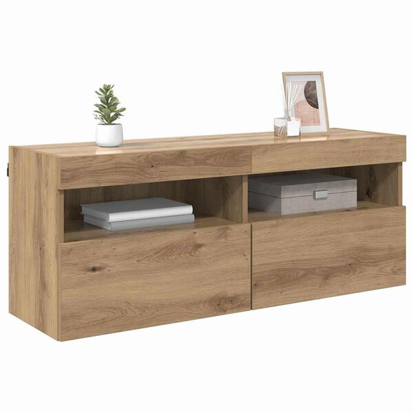 vidaXL TV wall cabinet N&aacute;stěnn&yacute; Artisanov&yacute; dub 100 x 30 x 40 cm