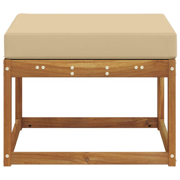 vidaXL Venkovn&iacute; podnožka Masivn&iacute; ak&aacute;tov&eacute; dřevo Př&iacute;rodn&iacute;