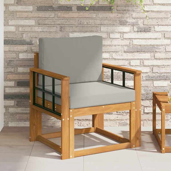 vidaXL Venkovn&iacute; pohovka Masivn&iacute; ak&aacute;ciov&eacute; dřevo a polyester