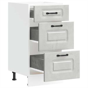 vidaXL Kuchyňsk&aacute; spodn&iacute; skř&iacute;ňka "Kalmar" betonově &scaron;ed&aacute; kompozitn&iacute;