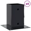 vidaXL Podstavce pod sloupky čtvercov&eacute; 4 ks Antracit 91x91 mm