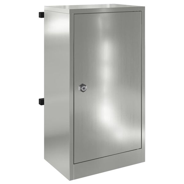 vidaXL po&scaron;tovn&iacute; schr&aacute;nka Čern&aacute; 30 x 20 x 55 cm Pozinkovan&aacute; ocel