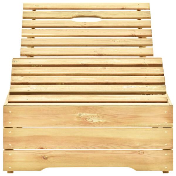 vidaXL Zahradn&iacute; leh&aacute;tko se zelenou podu&scaron;kou impregnovan&eacute; borov&eacute; dřevo