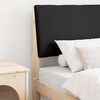 vidaXL Čalouněn&eacute; čelo postele Čern&aacute; 80 cm Masivn&iacute; borov&eacute; dřevo