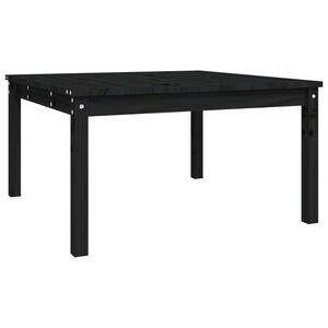 vidaXL Zahradn&iacute; stůl čern&yacute; 82,5 x 82,5 x 45 cm masivn&iacute; borov&eacute; dřevo