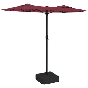 vidaXL Dvojit&yacute; zahradn&iacute; slunečn&iacute;k bord&oacute; 316 x 145 cm