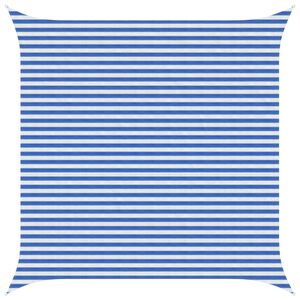 vidaXL Slunečn&iacute; plachta Modr&aacute; a b&iacute;l&aacute; 4,5 x 4,5 m HDPE