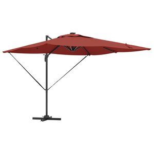 vidaXL Slunečn&iacute;k Cihlov&aacute; 286 x 284 x 270 cm Hlin&iacute;k a polyester