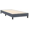 vidaXL Box spring postel s matrac&iacute; tmavě &scaron;ed&aacute; 90x220 cm samet