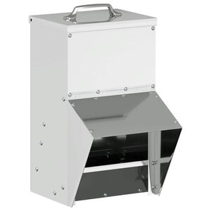 vidaXL Krm&iacute;tko pro slepice Stř&iacute;brn&aacute; 20 x 25 x 35 cm Pozinkovan&aacute; ocel