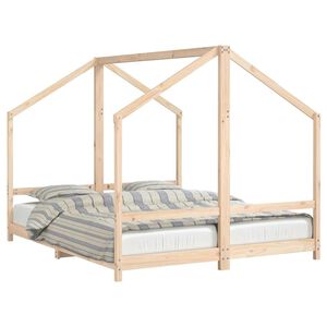 vidaXL Dětsk&aacute; postel 2x (80 x 200) cm masivn&iacute; borov&eacute; dřevo