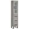 vidaXL Skř&iacute;ň highboard &scaron;ed&aacute; sonoma 34,5 x 34 x 180 cm kompozitn&iacute; dřevo