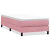 vidaXL Postel Box Spring bez matrace čern&aacute; 100x220 cm Růžov&yacute;