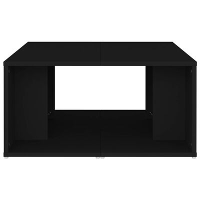 vidaXL Konferenční stolky 4 ks černé 33 x 33 x 33 cm dřevotříska