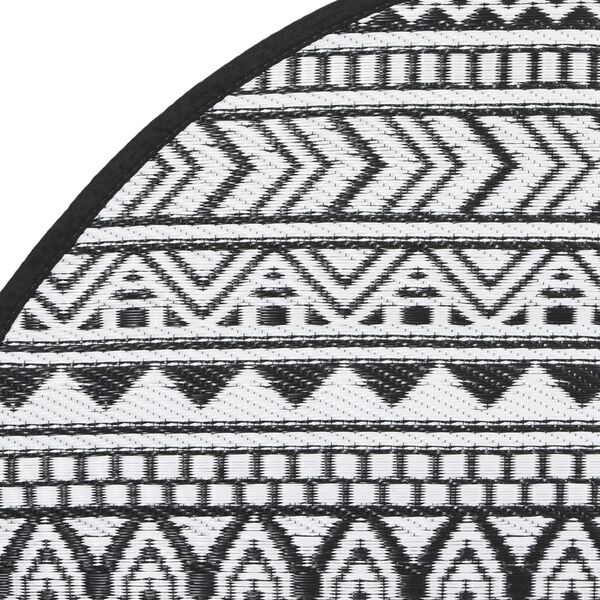 vidaXL Venkovn&iacute; koberec ARAKIL čern&yacute; &Oslash; 200 cm PP